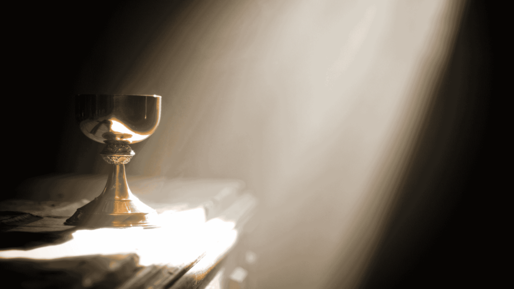 the chalice at a holy communion