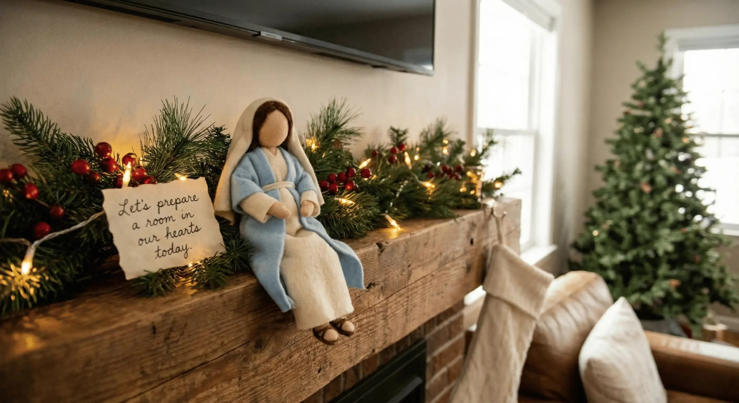 1. Mary on the Mantel (The "Preparation" Focus)